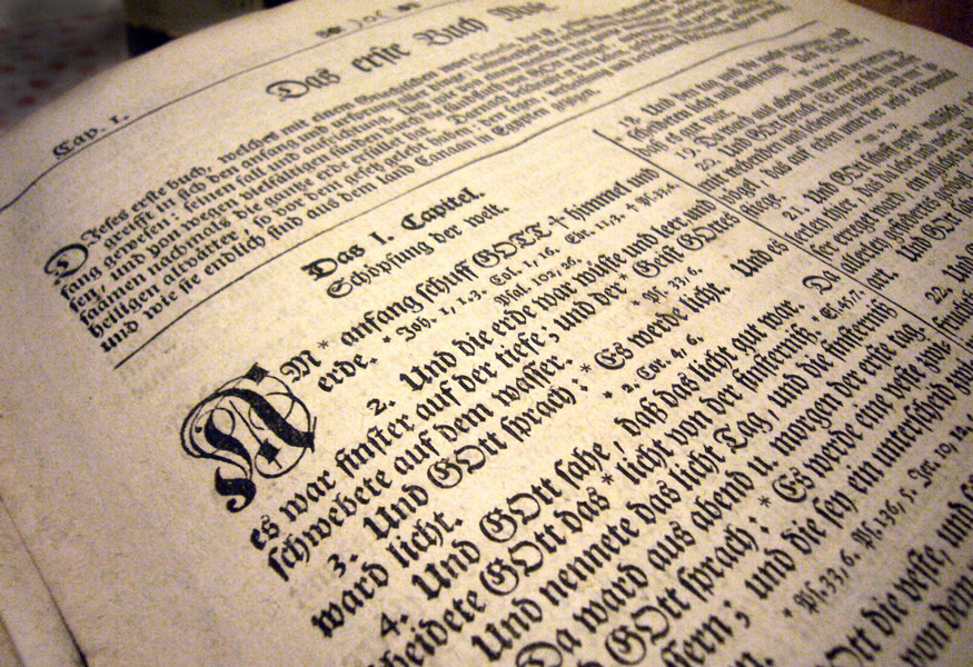 Old German Bible (Photography by Dave Naithani)